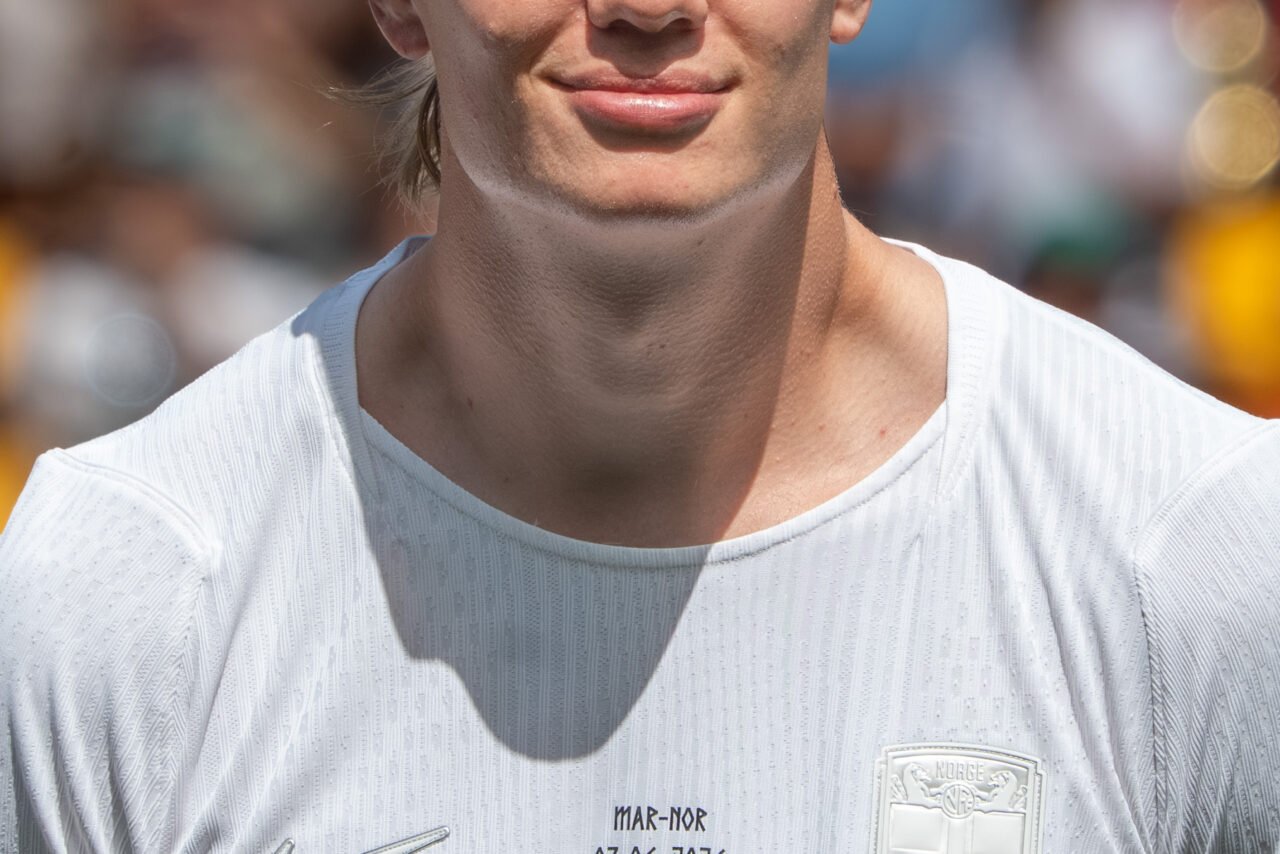 Norway striker Erling Haaland, who scored twice against Iraq at World Cup 2026