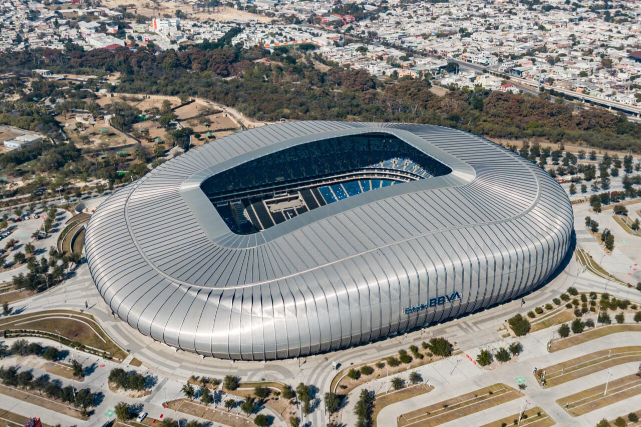 Estadio BBVA in Monterrey, venue for Sweden vs Tunisia at World Cup 2026