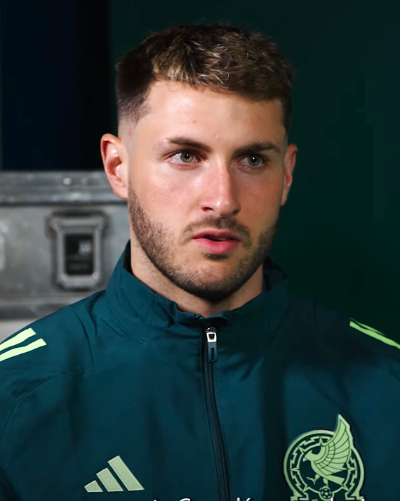 Mexico forward Santiago Gimenez ahead of Mexico vs South Korea at World Cup 2026