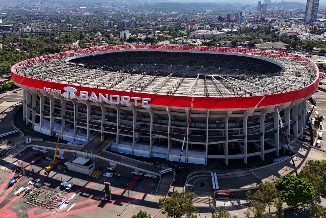 Estadio Azteca aerial view Mexico City World Cup 2026 Czech Republic vs Mexico