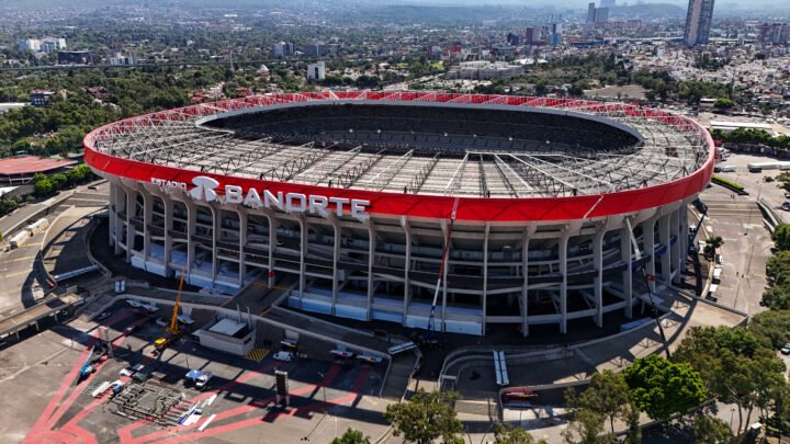 Estadio Azteca aerial view Mexico City World Cup 2026 Czech Republic vs Mexico