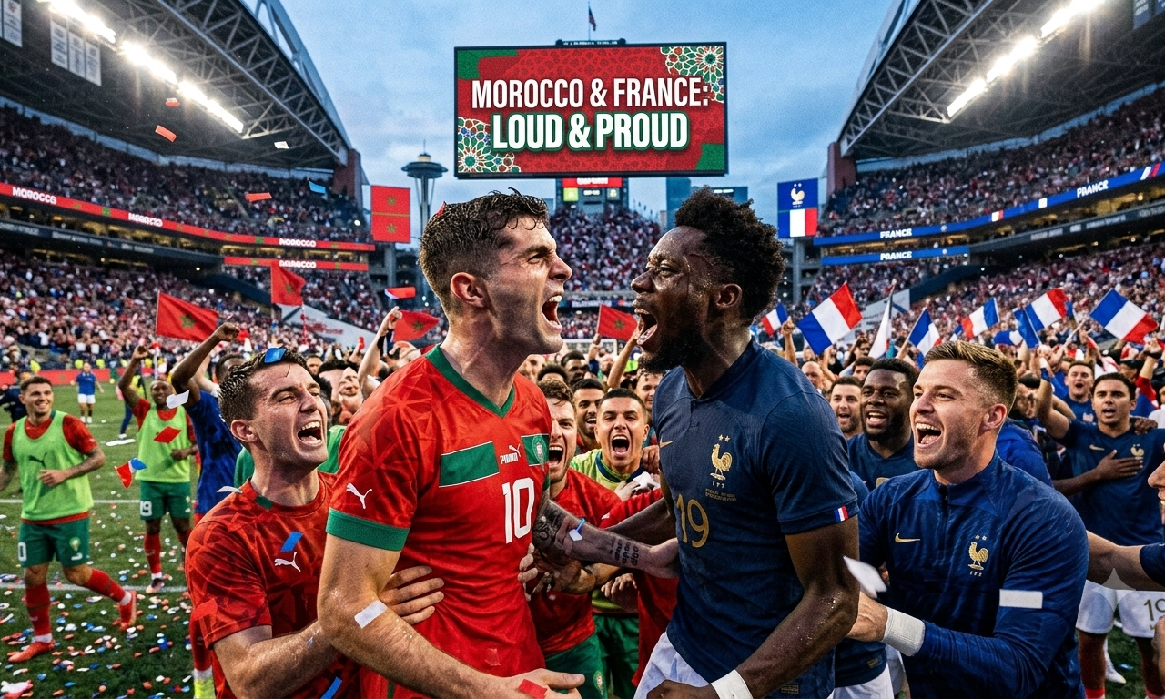 France vs Morocco World Cup 2026 quarterfinal preview graphic