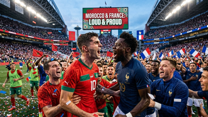 France vs Morocco World Cup 2026 quarterfinal preview graphic