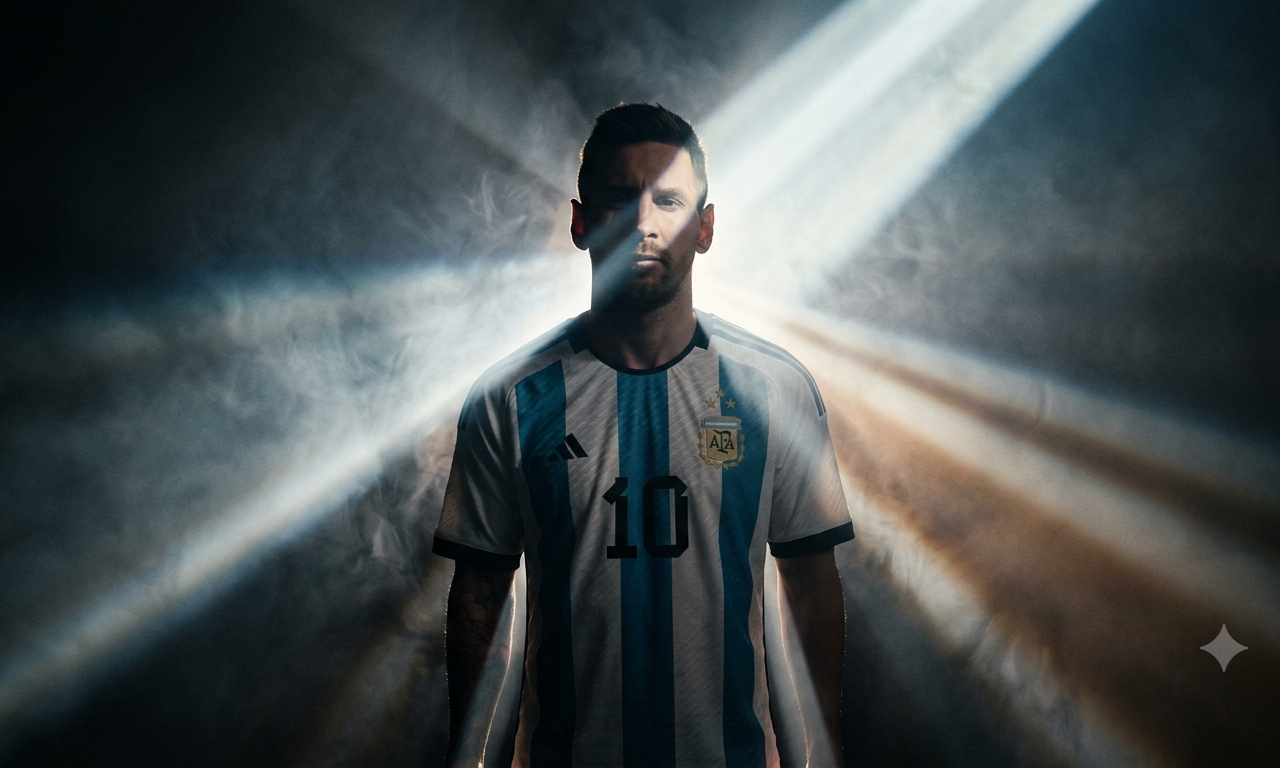 England vs Argentina FIFA World Cup 2026 semifinal graphic, Lionel Messi