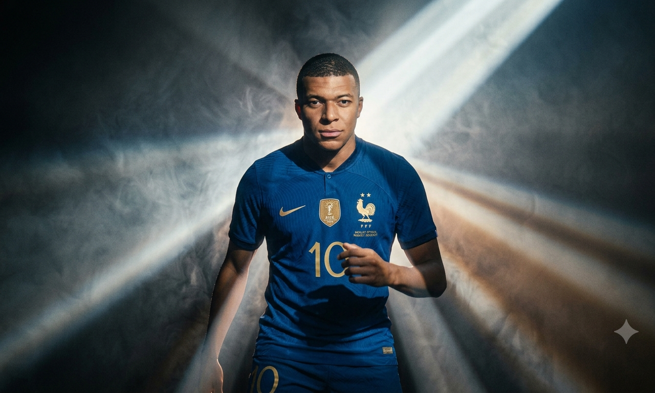 France vs Spain FIFA World Cup 2026 semifinal graphic, Kylian Mbappe